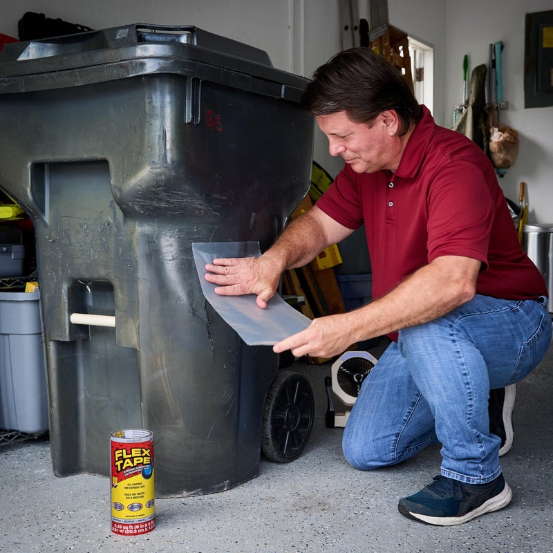 Flex Tape, Original Thick Flexible Rubberized Waterproof Tape - Seal and Patch Leaks, Works Underwater, Indoor Outdoor - Home RV Roof Plumbing and Pool Repairs, Clear, 8 in x 5 ft, Pack of 1 - Image 5